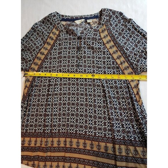 Anthropologie 11 1 TYHLO Top Womens Peasant BOHO Pullover Long Sleeve Size M - Picture 9 of 15